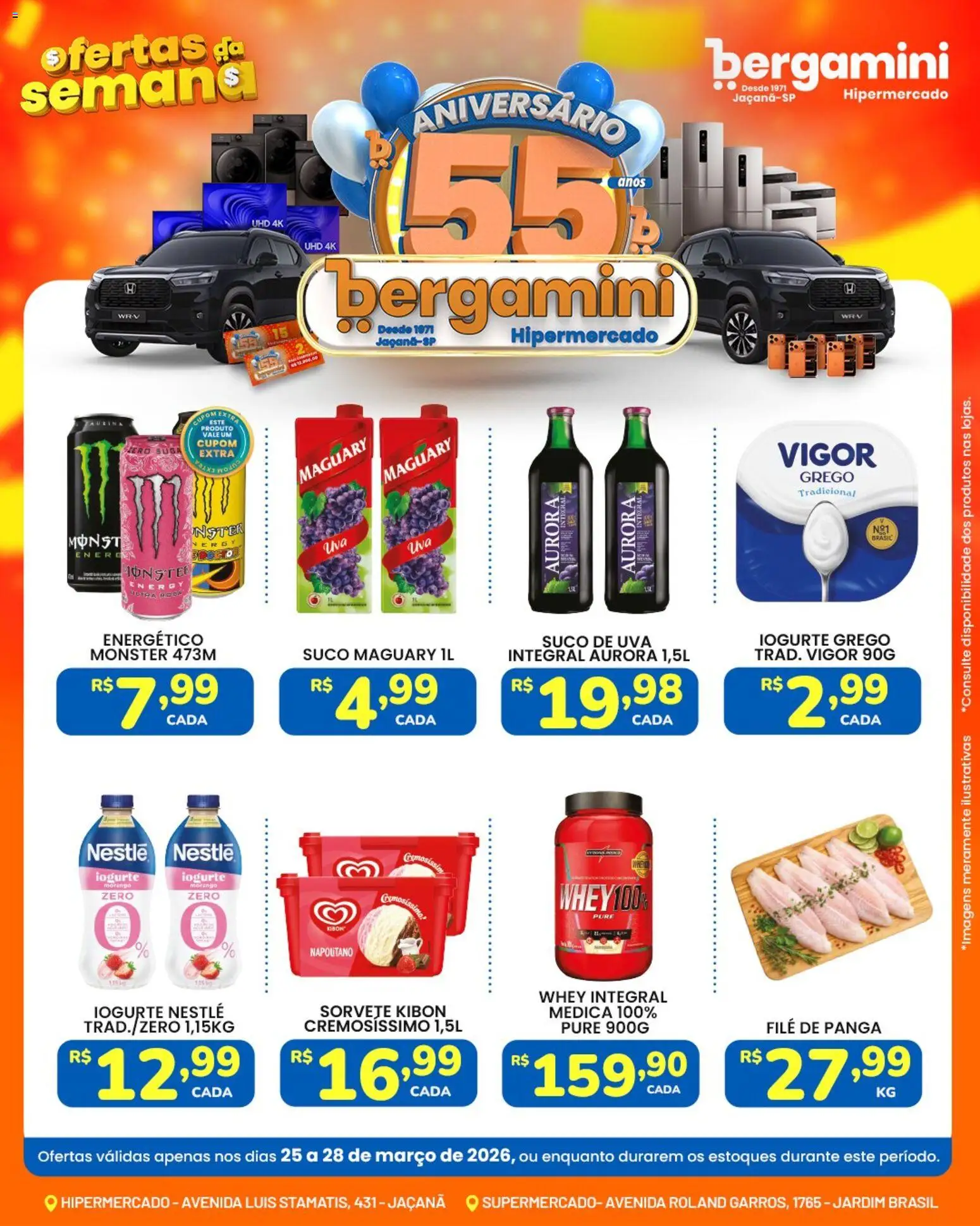 Supermercado Bergamini Folheto - válido de 25.03.2026 | Página: 5 | Produtos: Energético, Iogurte, Suco, Iogurte grego