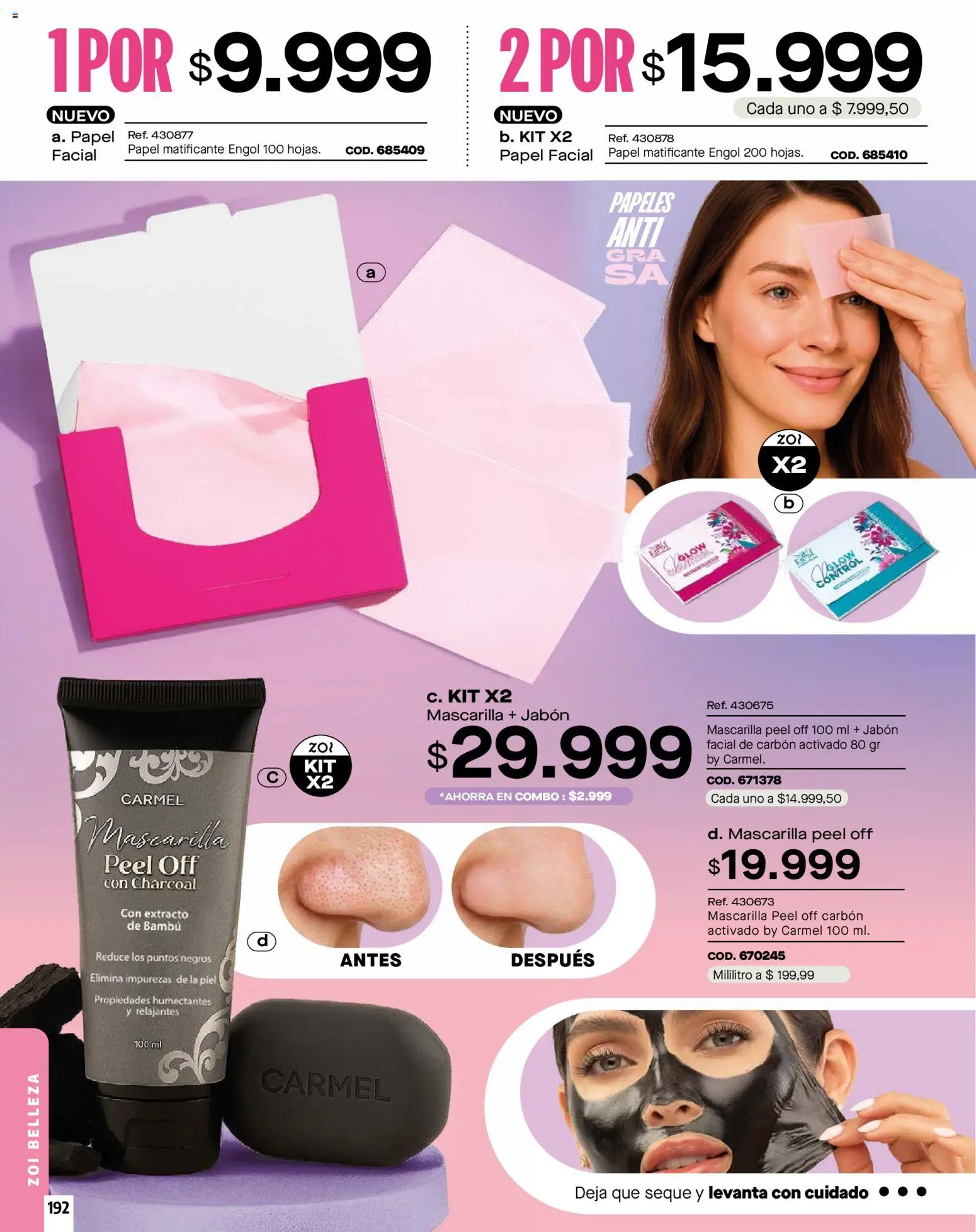 Carmel revista - valida desde el 01.01.2026 | Página: 192 | Productos: Mascarilla, Jabón