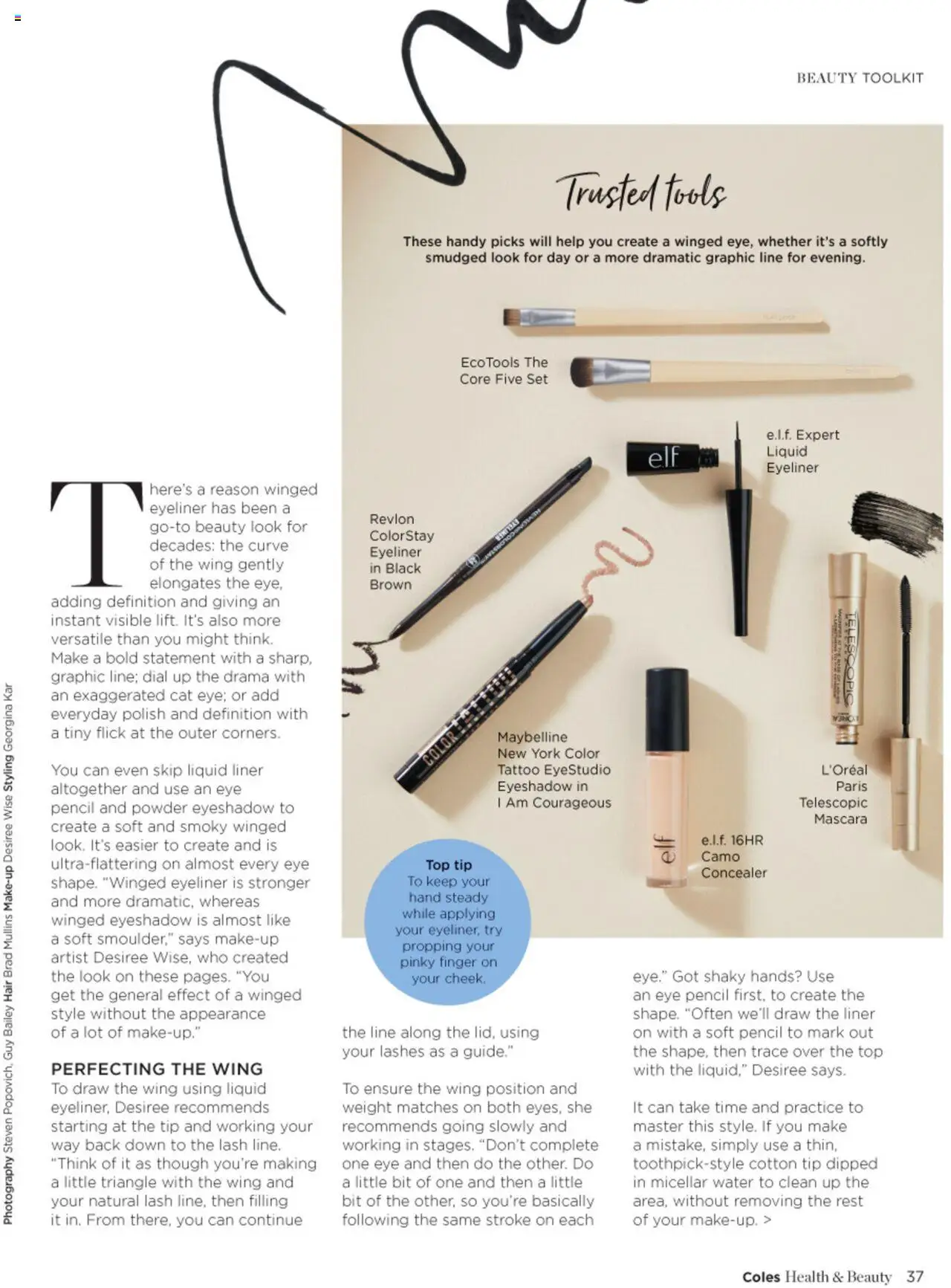 Coles catalogue - valid from 30.06.2025 | Page: 37 | Products: Micellar water, Polish, Pencil, Weight