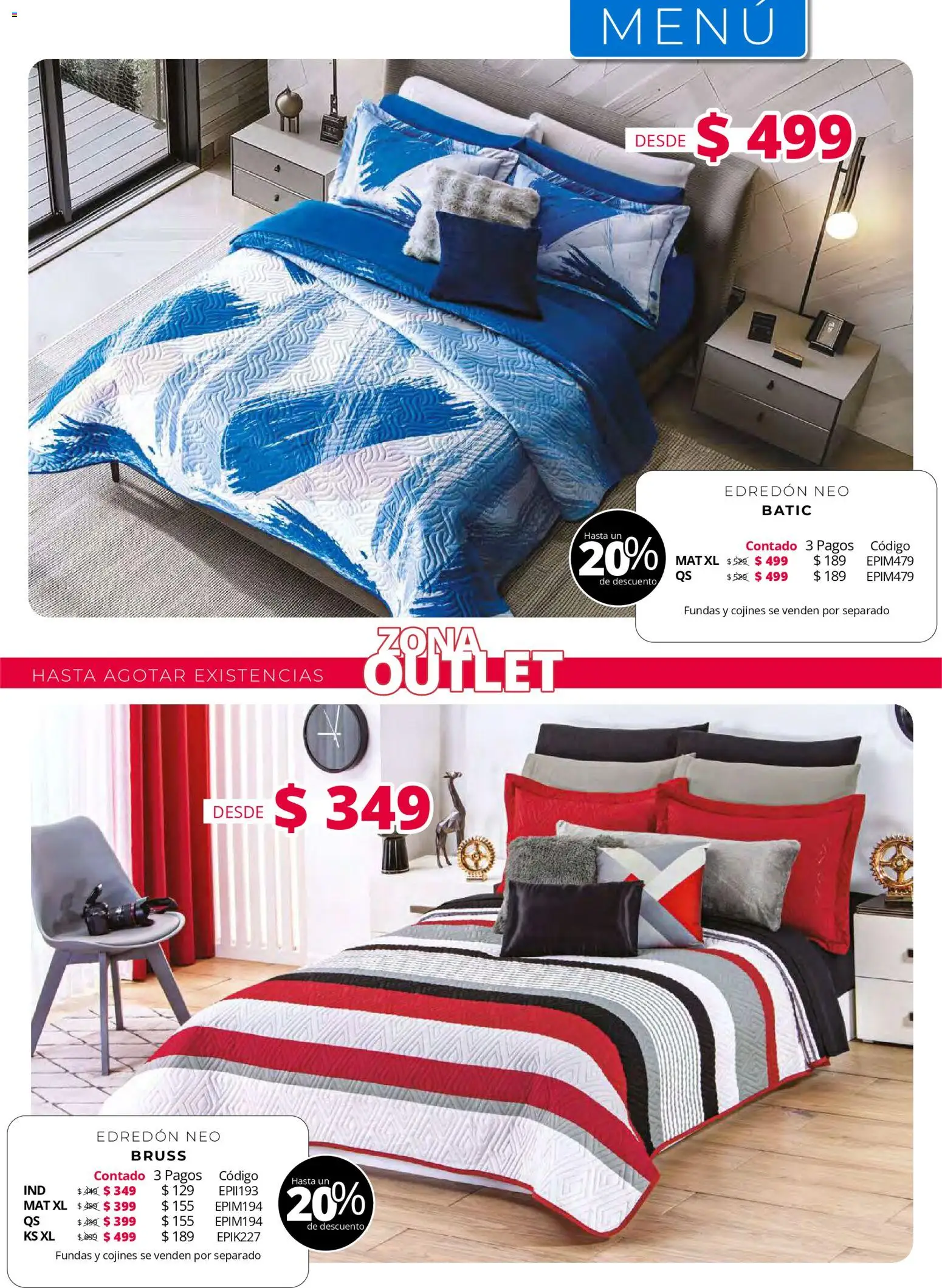 Nuevas ofertas de Colchas Concord válidas en toda la República Mexicana desde el 01.05.2026. ¡Encuentra las mejores ofertas en Colchas Concord catálogo! | Página: 221