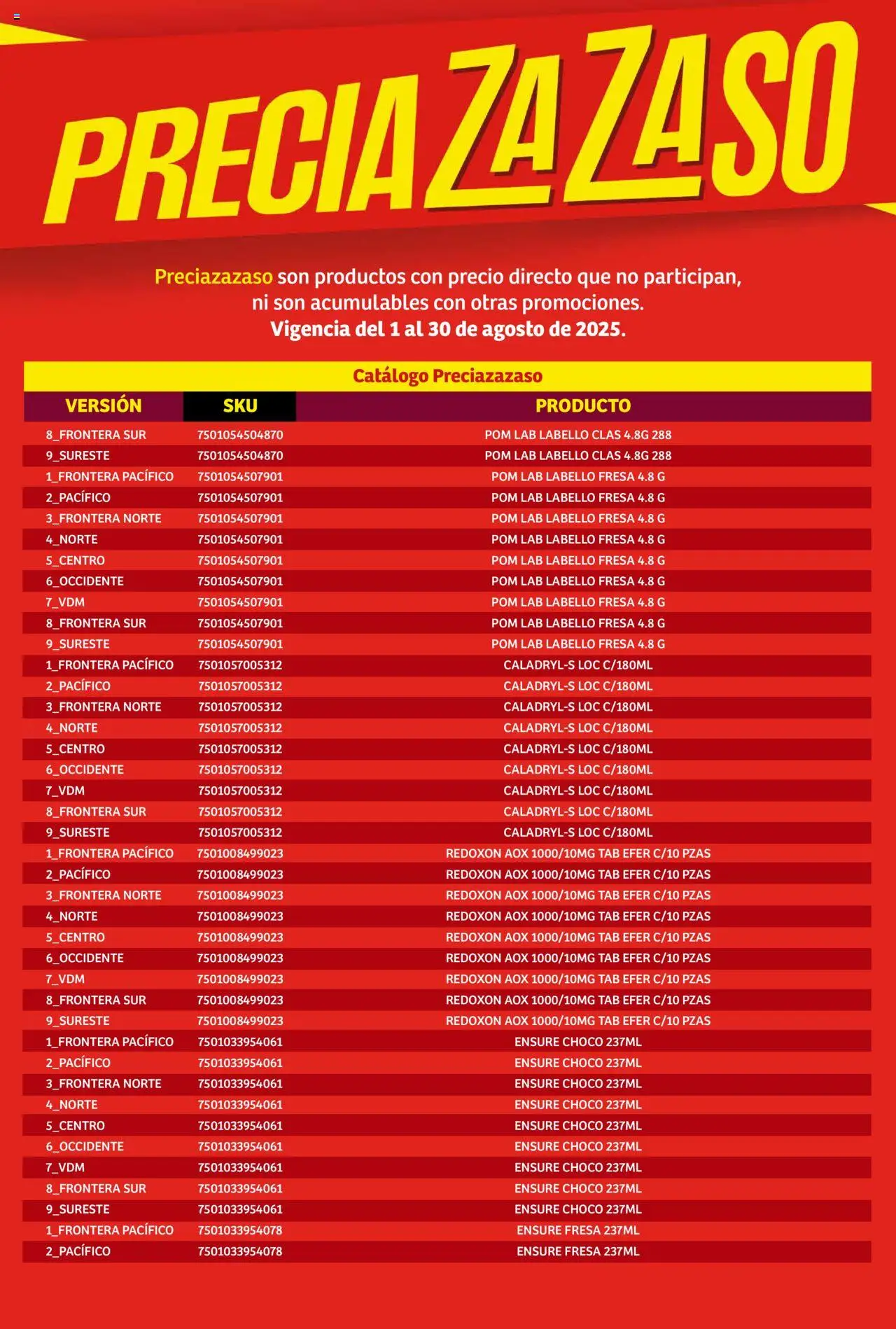 Nuevas ofertas de Soriana válidas en toda la República Mexicana desde el 01.08.2025. ¡Encuentra las mejores ofertas en Soriana - Catálogo Preciazazaso Mercado Nacional! | Página: 190 | Productos: Fresa