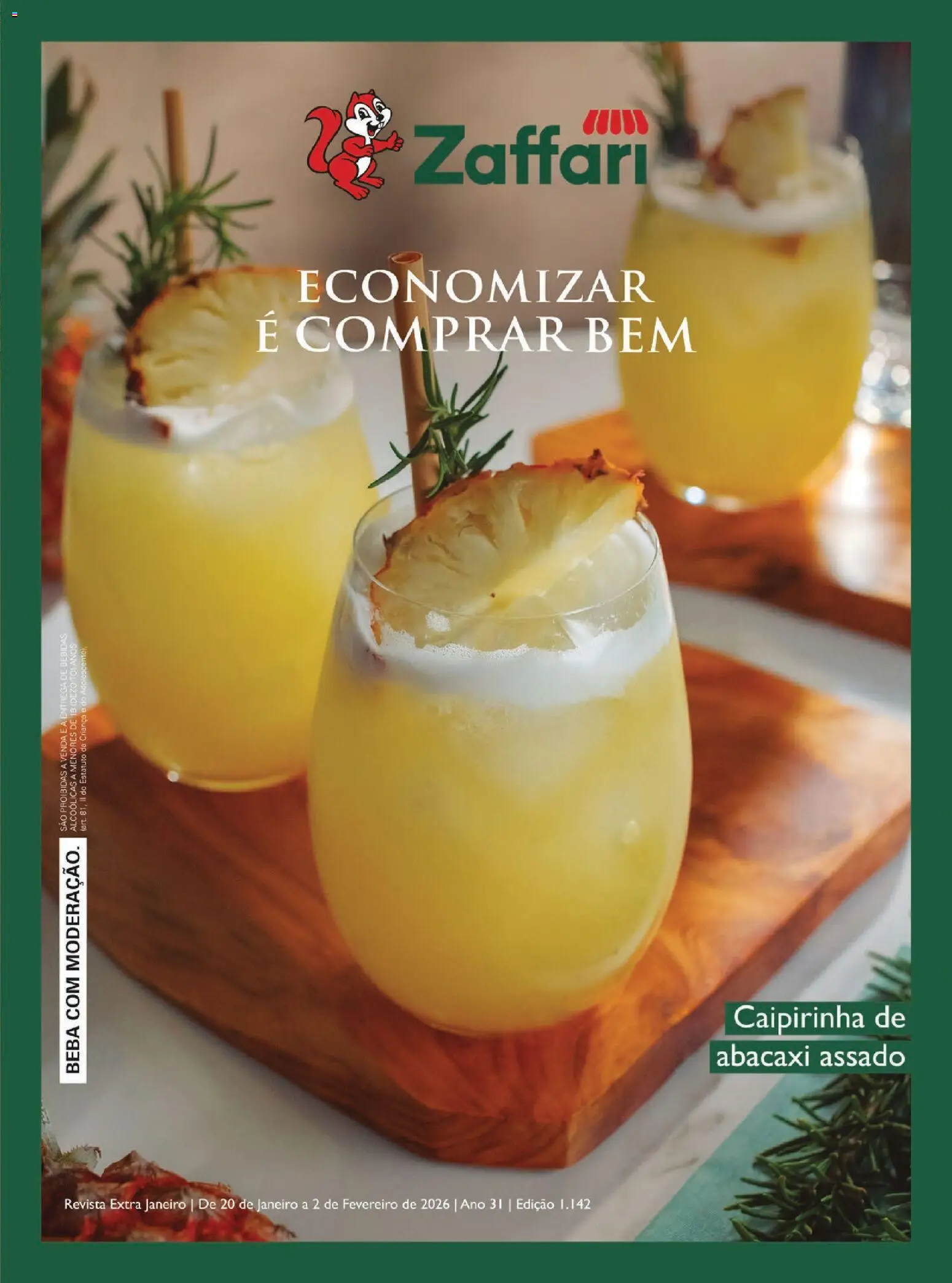 Zaffari Folheto - válido de 20.01.2026 | Página: 1 | Produtos: Revista, Abacaxi