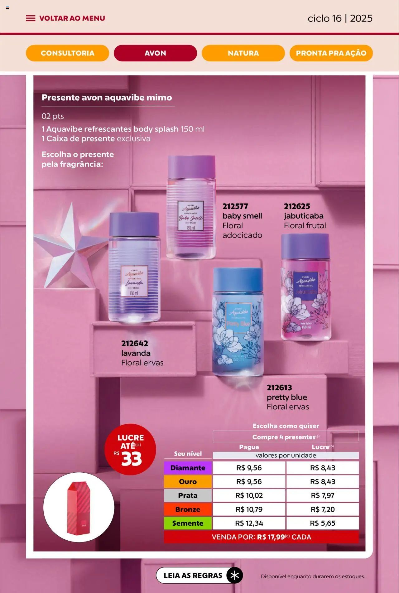Avon Folheto - válido de 26.09.2025 | Página: 25 | Produtos: Fragrância, Caixa, Body