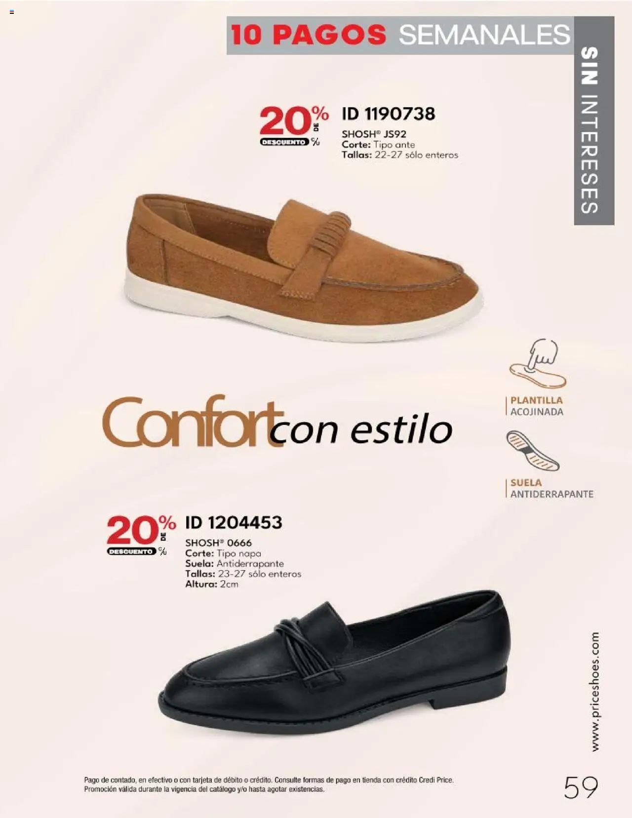 Nuevas ofertas de Price Shoes válidas en toda la República Mexicana desde el 14.10.2025. ¡Encuentra las mejores ofertas en Price Shoes - Catálogo - 10 Pagos sin Intereses! | Página: 59