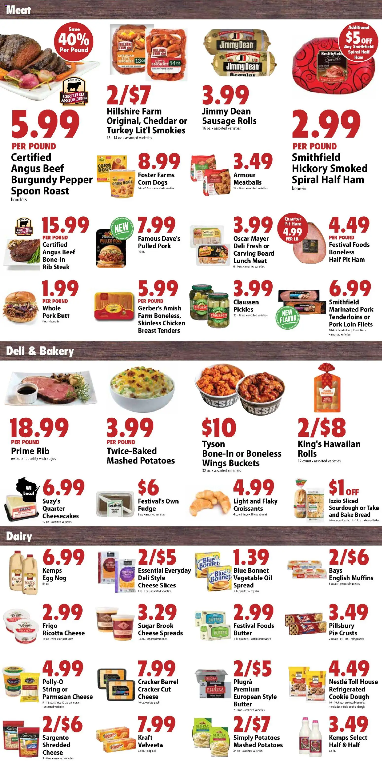 Festival Foods Weekly Ad - valid from 17.12.2025 | Page: 7 | Products: Butter, Beef, Sugar, Croissants