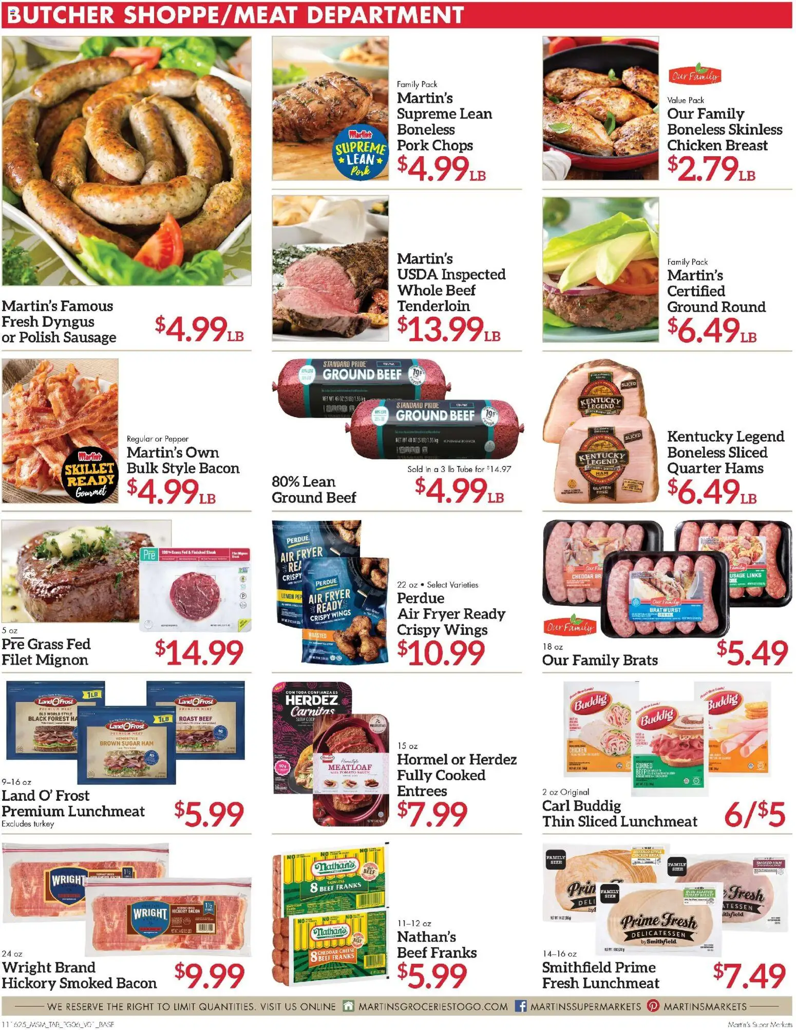 Martin’s Weekly Ad - valid from 16.11.2025 | Page: 6 | Products: Skillet, Cheese, Pork, Sausage