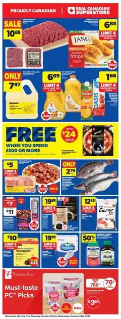 Preview of Real Canadian Superstore flyer - AB from shop Real Canadian Superstore valid from 23.10.2025 | Page: 5 | Products: Beef, PC, Yogurt, Chicken