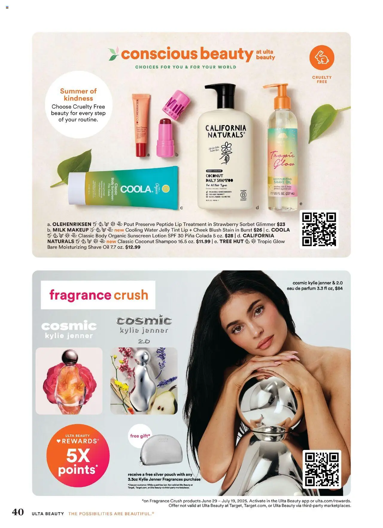Ulta Beauty Weekly Ad - valid from 29.06.2025 | Page: 40 | Products: Blush, Milk, Sunscreen, Water