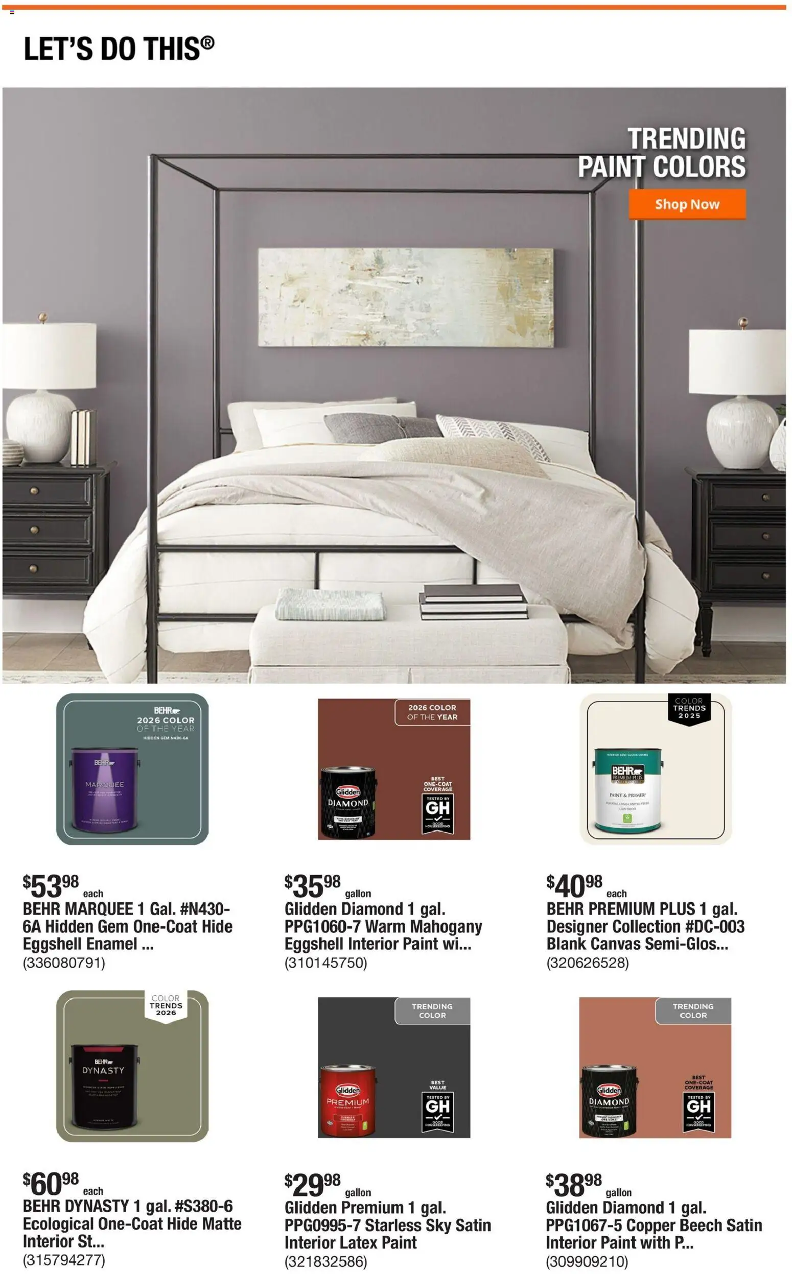 Home Depot Weekly Ad - NC - valid from 08.01.2026 | Page: 6 | Products: Canvas