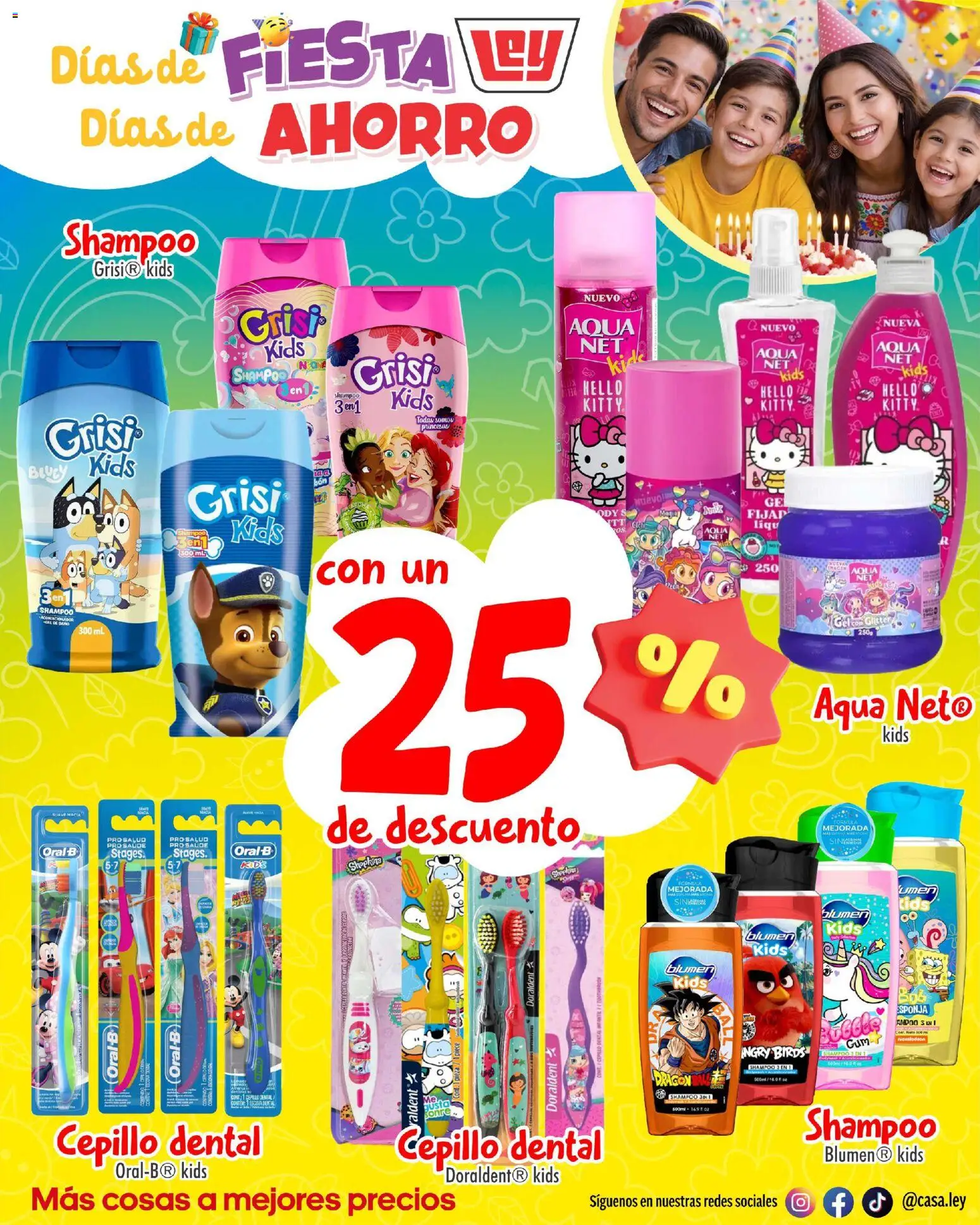 Nuevas ofertas de Casa Ley válidas en toda la República Mexicana desde el 26.04.2026. ¡Encuentra las mejores ofertas en Casa Ley folleto Casa Ley folleto Frontera suple Dia del Niño! | Página: 13 | Productos: Cepillo, Esponja, Glitter, Acondicionador