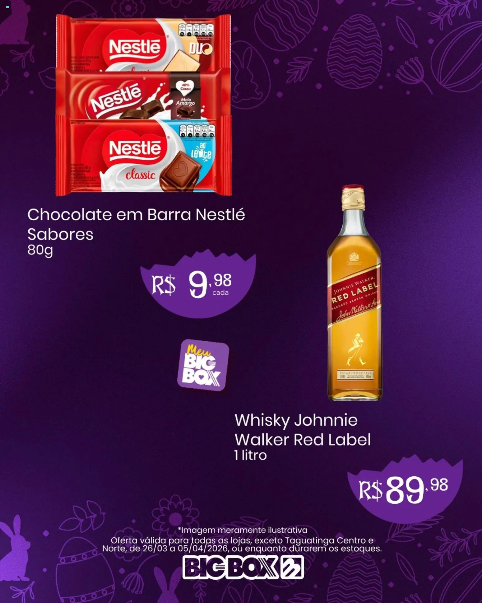 Big Box Folheto - válido de 26.03.2026 | Página: 4 | Produtos: Whisky, Chocolate