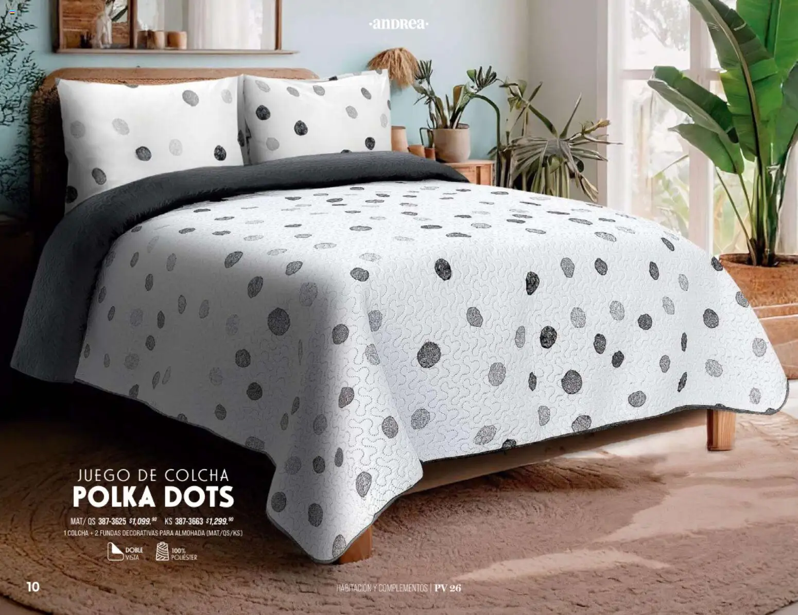 Nuevas ofertas de Andrea válidas en toda la República Mexicana desde el 25.01.2026. ¡Encuentra las mejores ofertas en Andrea catálogo Home! | Página: 10 | Productos: Juego, Almohada