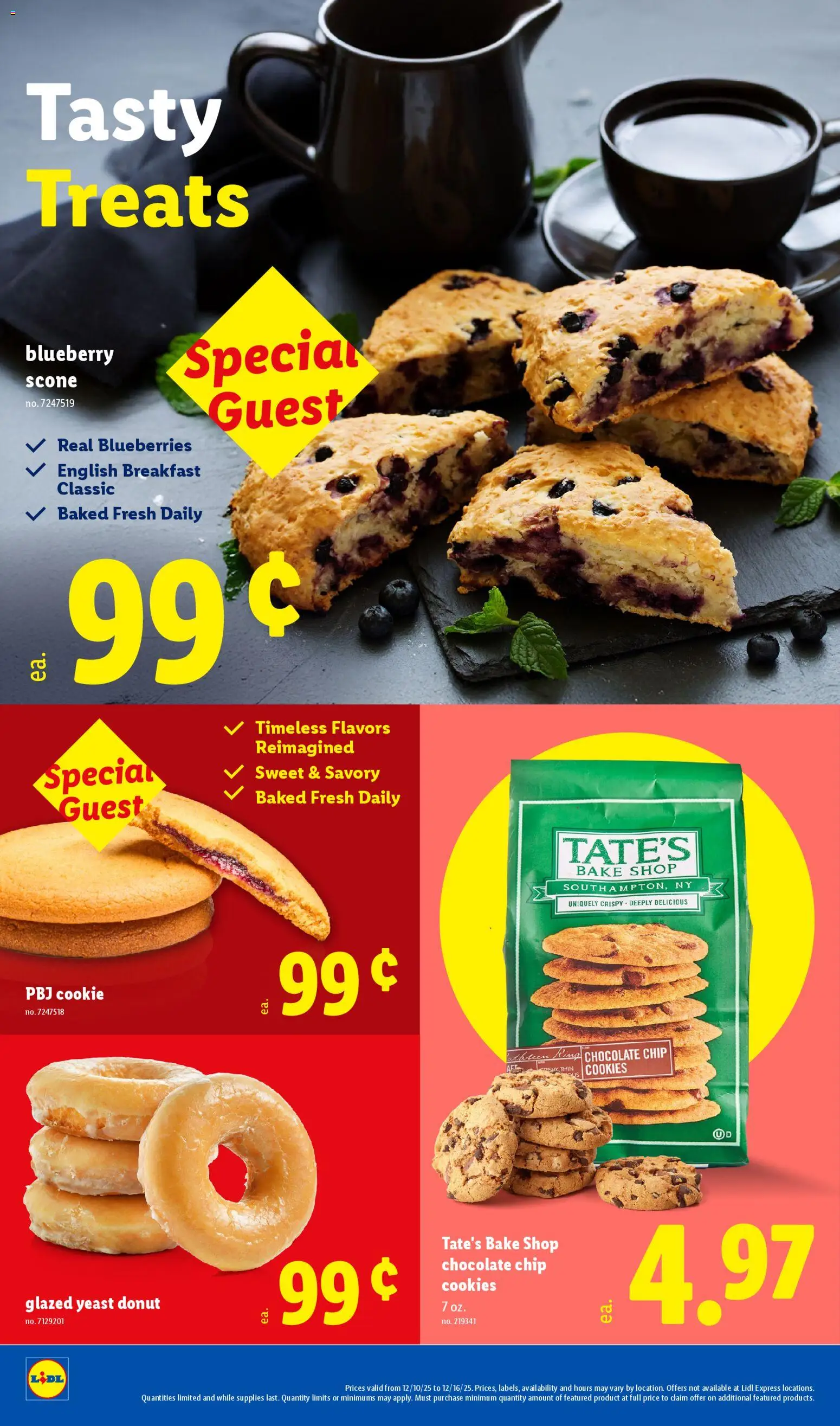 Lidl Weekly Ad - valid from 10.12.2025 | Page: 16 | Products: Cookies, Blueberries, Chocolate Chip, Scone