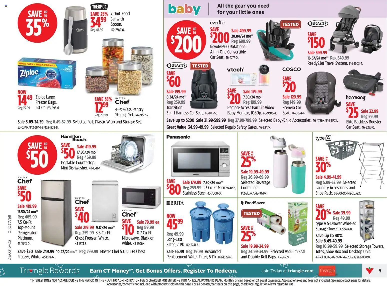 Canadian Tire flyer valid from 09.04.2026 | Page: 5 | Products: Video, Freezer, Box