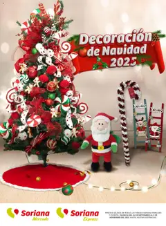 Vista previa de Soriana - Decoración Navideña Mercado Nacional, nuevo folleto de la tienda, válido en México a partir del 25.09.2025