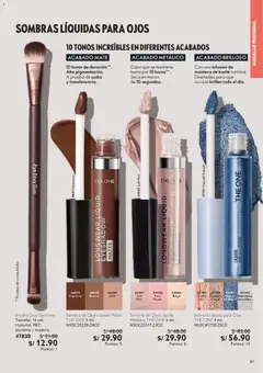 Vista previa de folleto Oriflame catálogo - Campaña 4 de la Oriflame válido desde 07.03.2026 | Página: 105 | Productos: Brocha, Sombra de ojos, Maquillaje