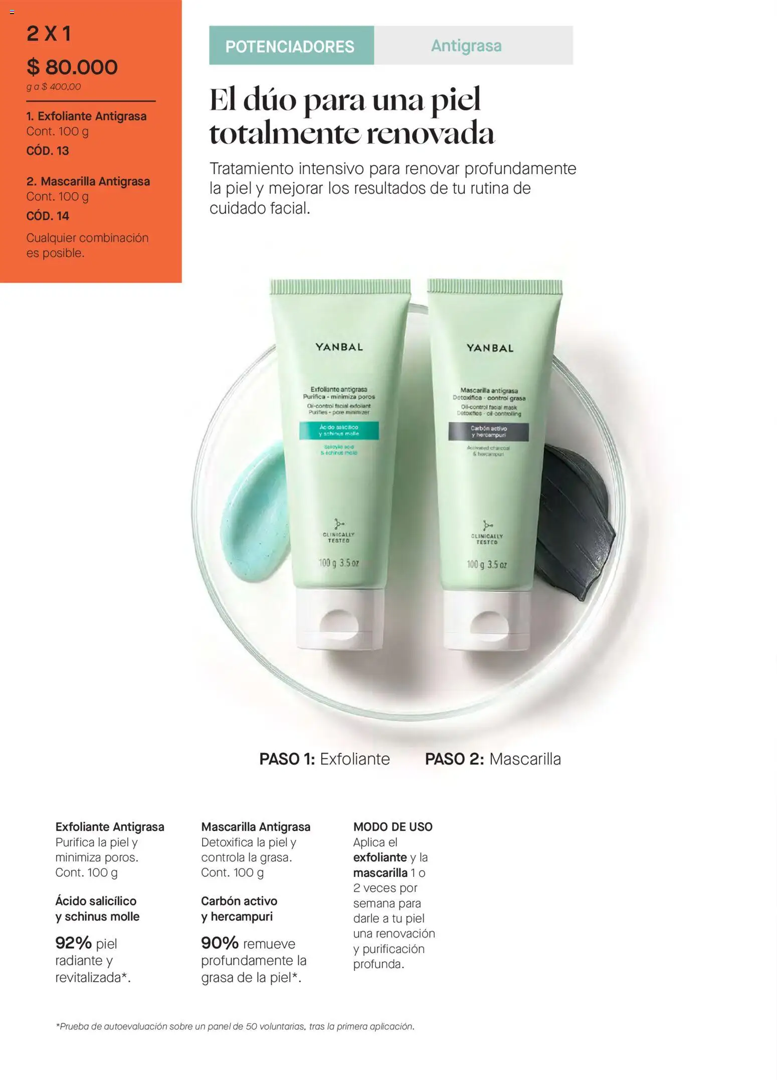 Yanbal revista - valida desde el 28.02.2026 | Página: 90 | Productos: Antigrasa, Sobre, Mascarilla, Combinación