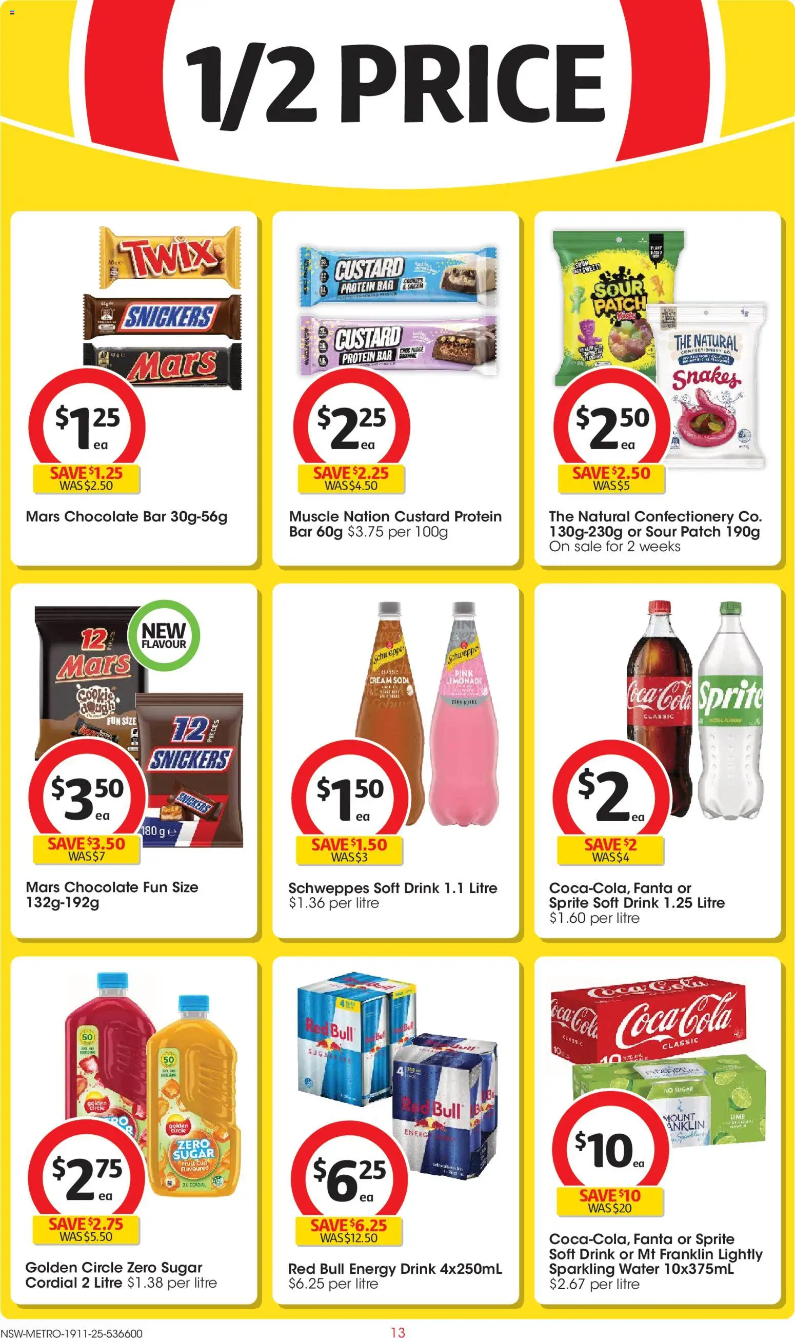 Coles catalogue - valid from 19.11.2025 | Page: 13 | Products: Chocolate, Coca Cola, Cream, Lime