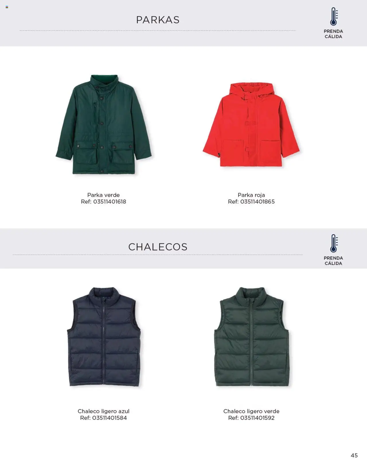 Nuevas ofertas de El Corte Inglés válidas en toda la República Mexicana desde el 04.04.2025. ¡Encuentra las mejores ofertas en El Corte Inglés catálogo Colección Uniformes 2024! | Página: 45 | Productos: Chaleco