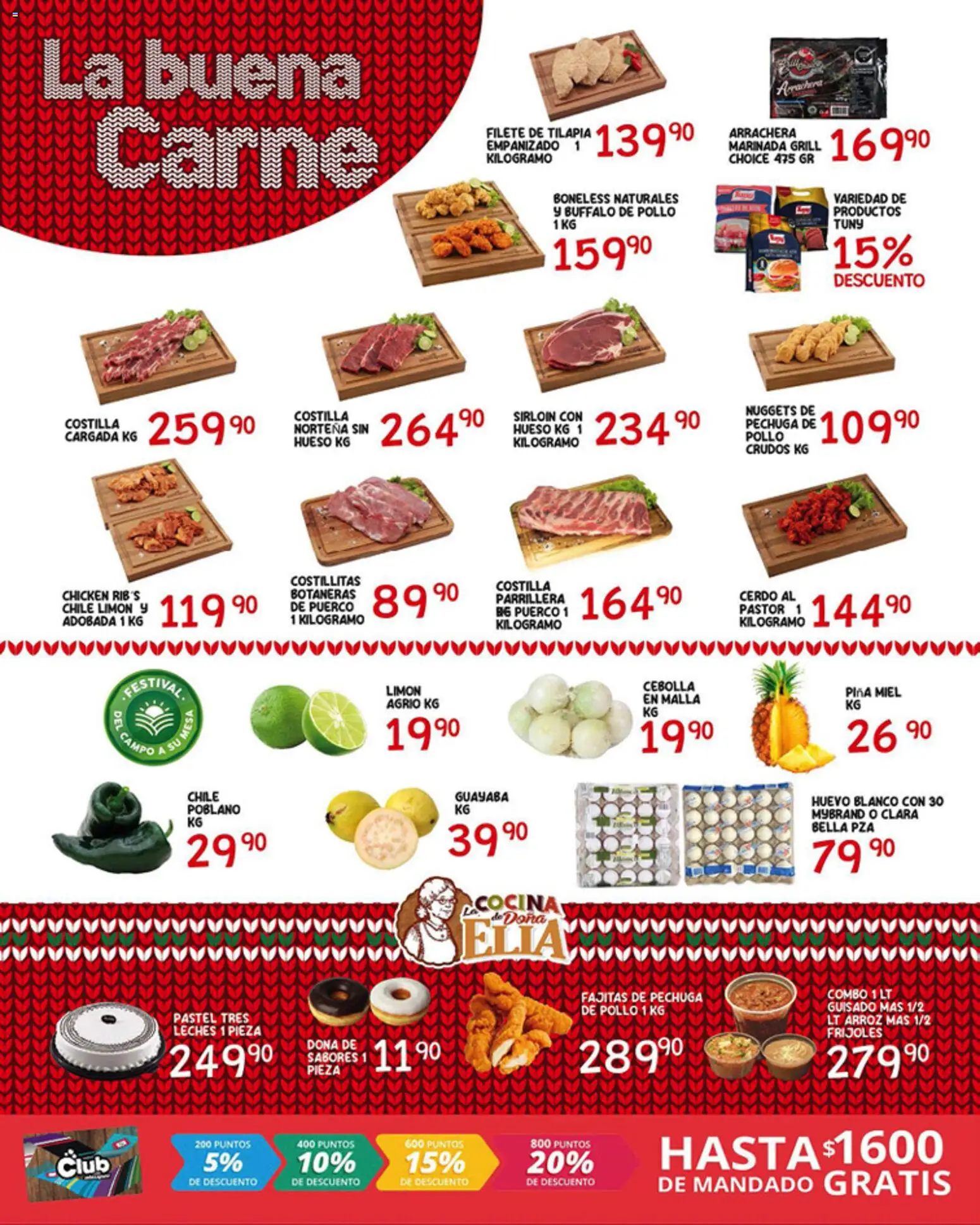 Nuevas ofertas de Alsuper válidas en toda la República Mexicana desde el 28.11.2025. ¡Encuentra las mejores ofertas en Alsuper folleto Saltillo! | Página: 2 | Productos: Pollo, Pastel, Cerdo, Arroz