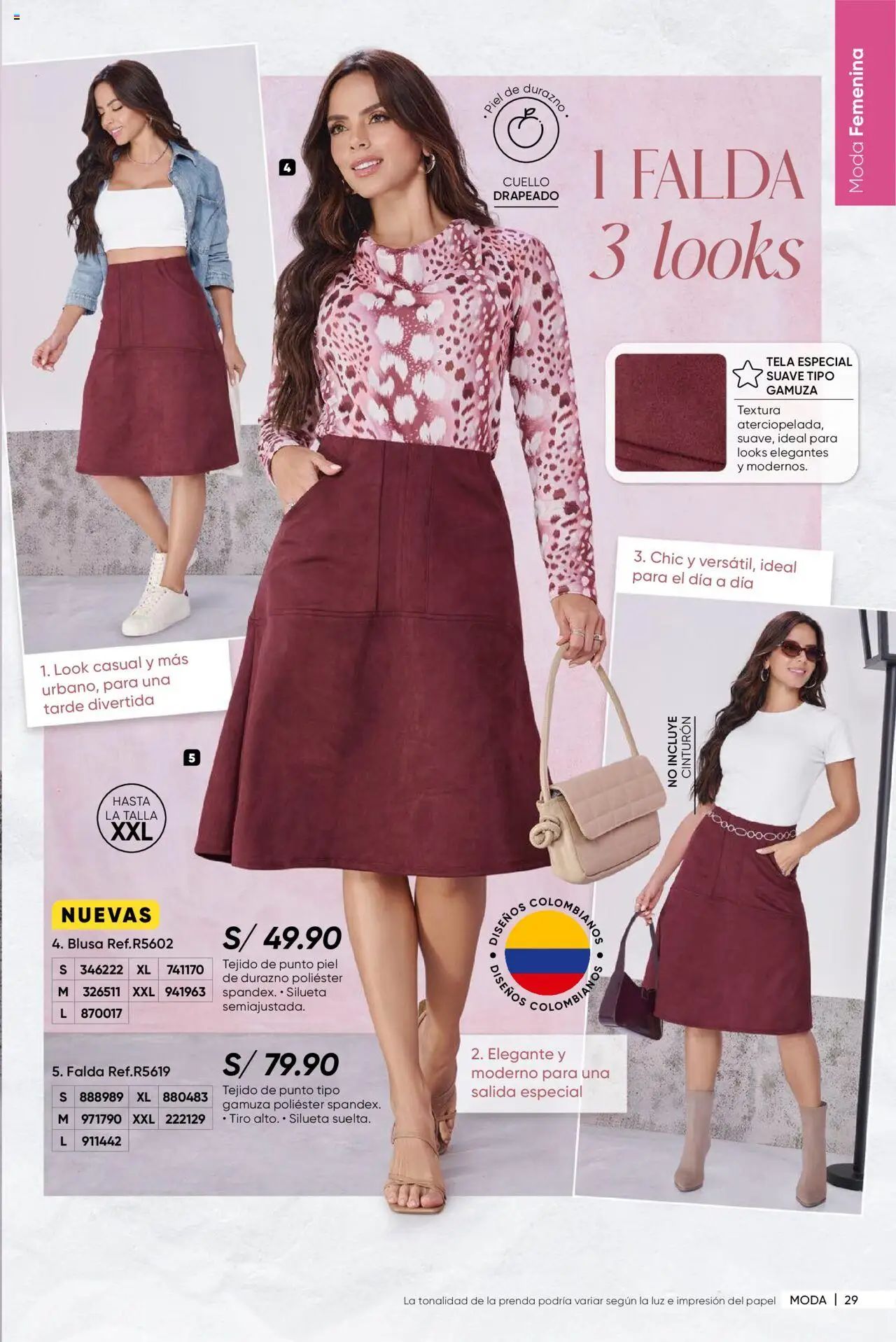 Catálogo Azzorti válido desde 18.08.2025 | Página: 33 | Productos: Falda, Blusa, Cinturón