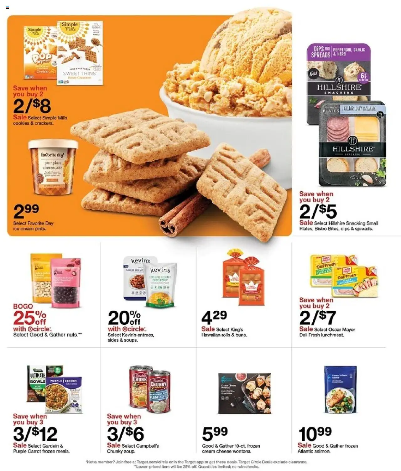 Target Weekly Ad - valid from 19.10.2025 | Page: 8 | Products: Cheese, Cream, Garlic, Cheesecake