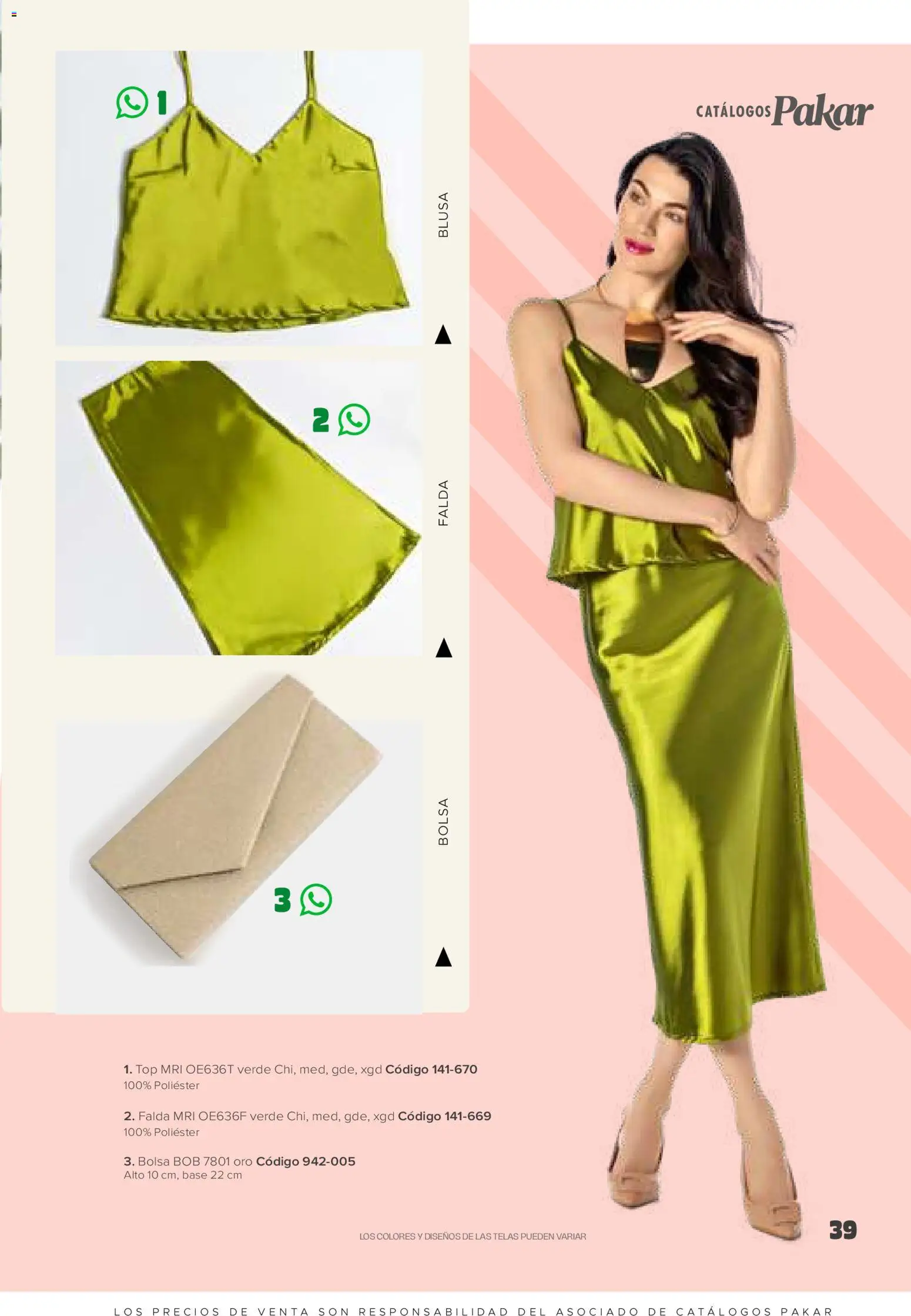 Nuevas ofertas de SC Pakar válidas en toda la República Mexicana desde el 30.01.2026. ¡Encuentra las mejores ofertas en SC Pakar catálogo Ropa! | Página: 39 | Productos: Blusa, Bolsa, Top, Falda