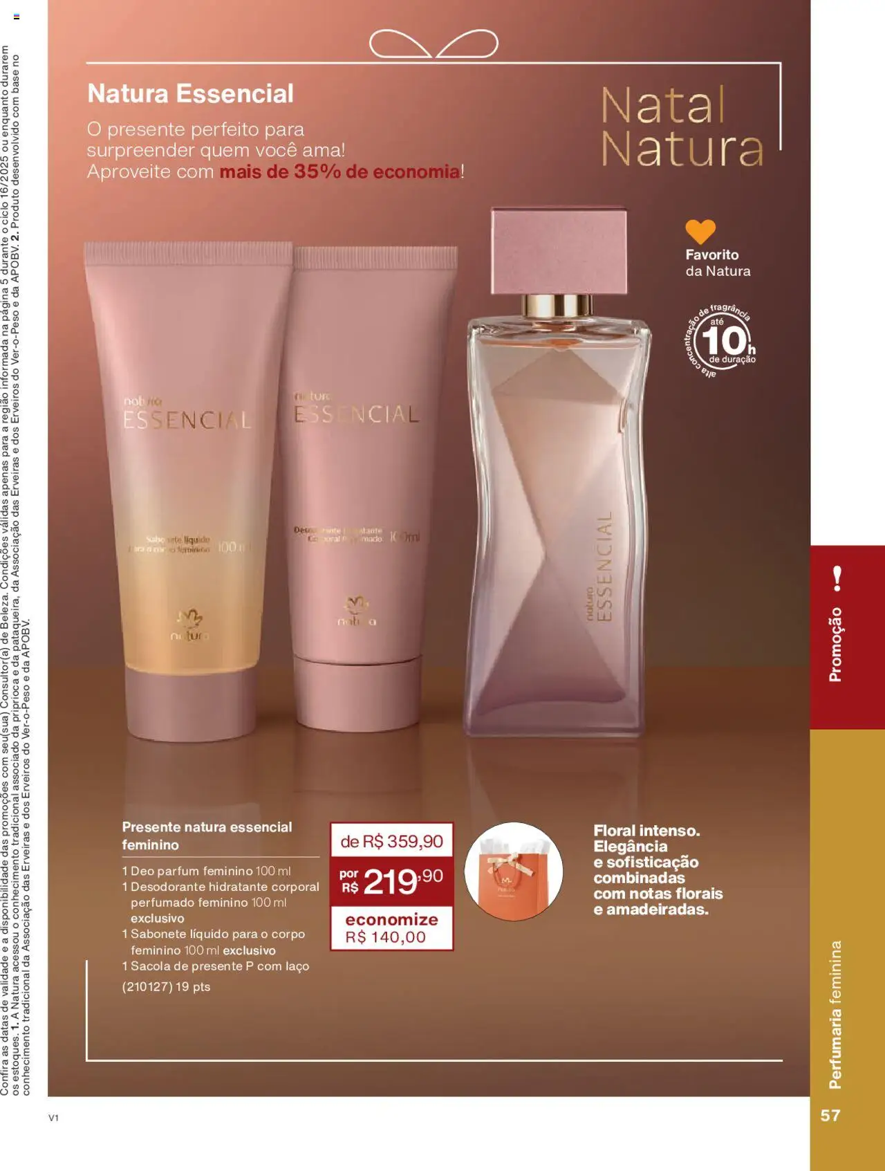Natura Folheto - válido de 01.10.2025 | Página: 57 | Produtos: Hidratante corporal, Desodorante, Base, Sabonete líquido