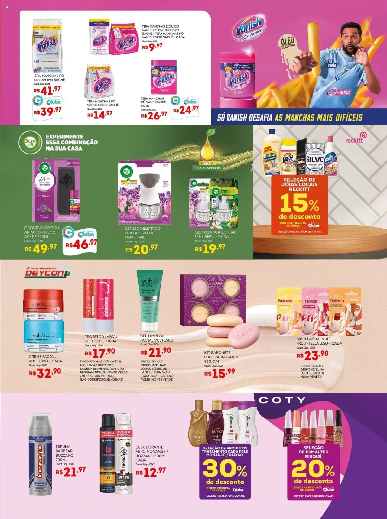Bistek Supermercados Folheto - válido de 08.10.2025 | Página: 13 | Produtos: Tira manchas, Gel de limpeza, Creme, Sabonete