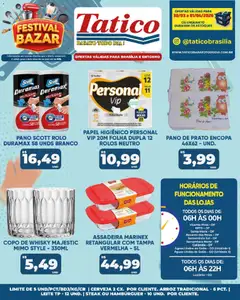 Tatico ofertas Bebidas - Pré-Visualização do folheto da loja Tatico, válido de 02.04.2026 | Página: 39 | Produtos: Whisky, Pano de prato, Assadeira, Papel higiênico
