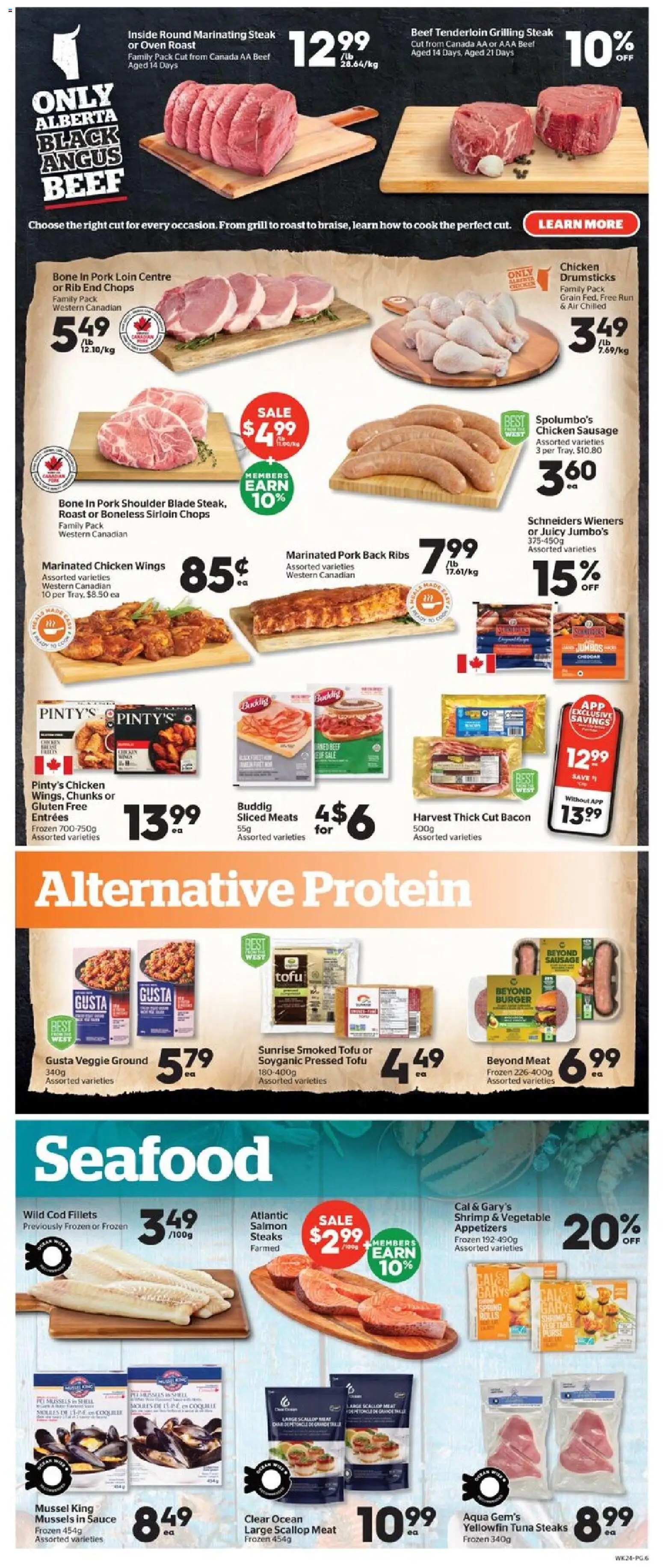 Calgary Co-op flyer valid from 16.04.2026 | Page: 6 | Products: Beef, Purse, Grill, Pork