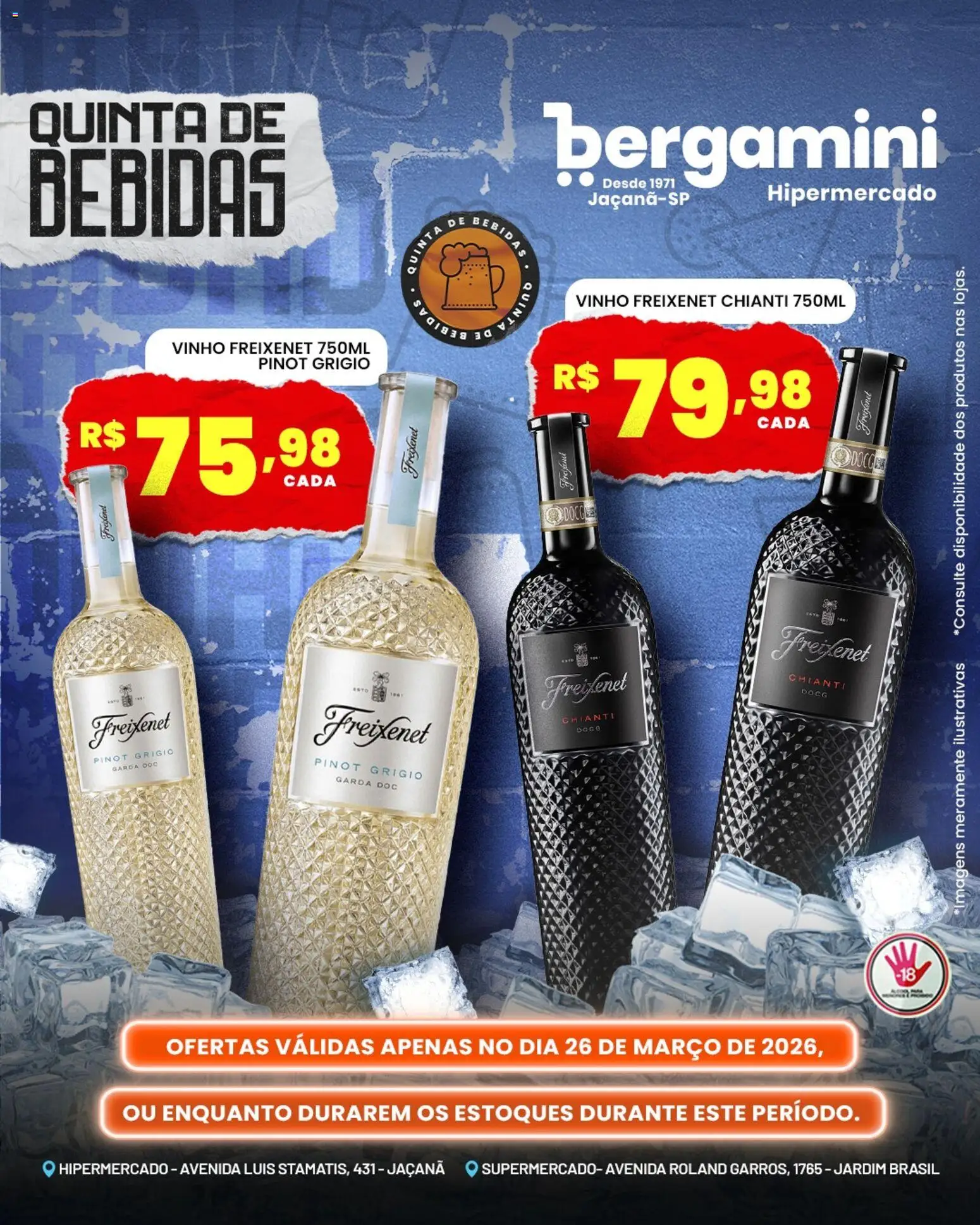 Supermercado Bergamini Folheto - válido de 26.03.2026 | Página: 13 | Produtos: Vinho, Tinta