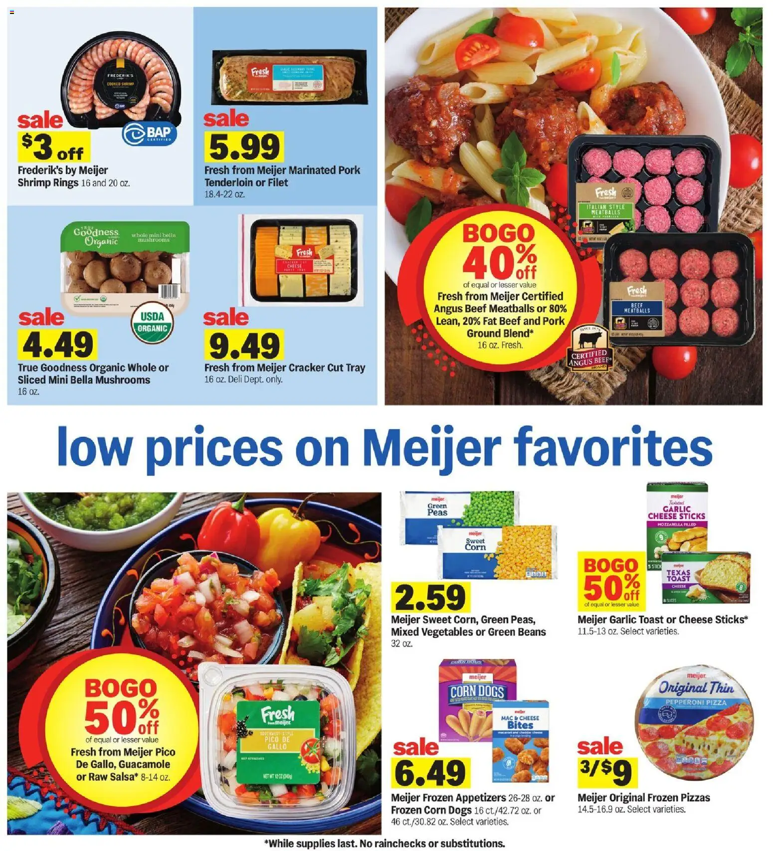 Meijer Weekly Ad - MI - valid from 28.01.2026 | Page: 28 | Products: Corn, Cheese, Pork, Vegetables
