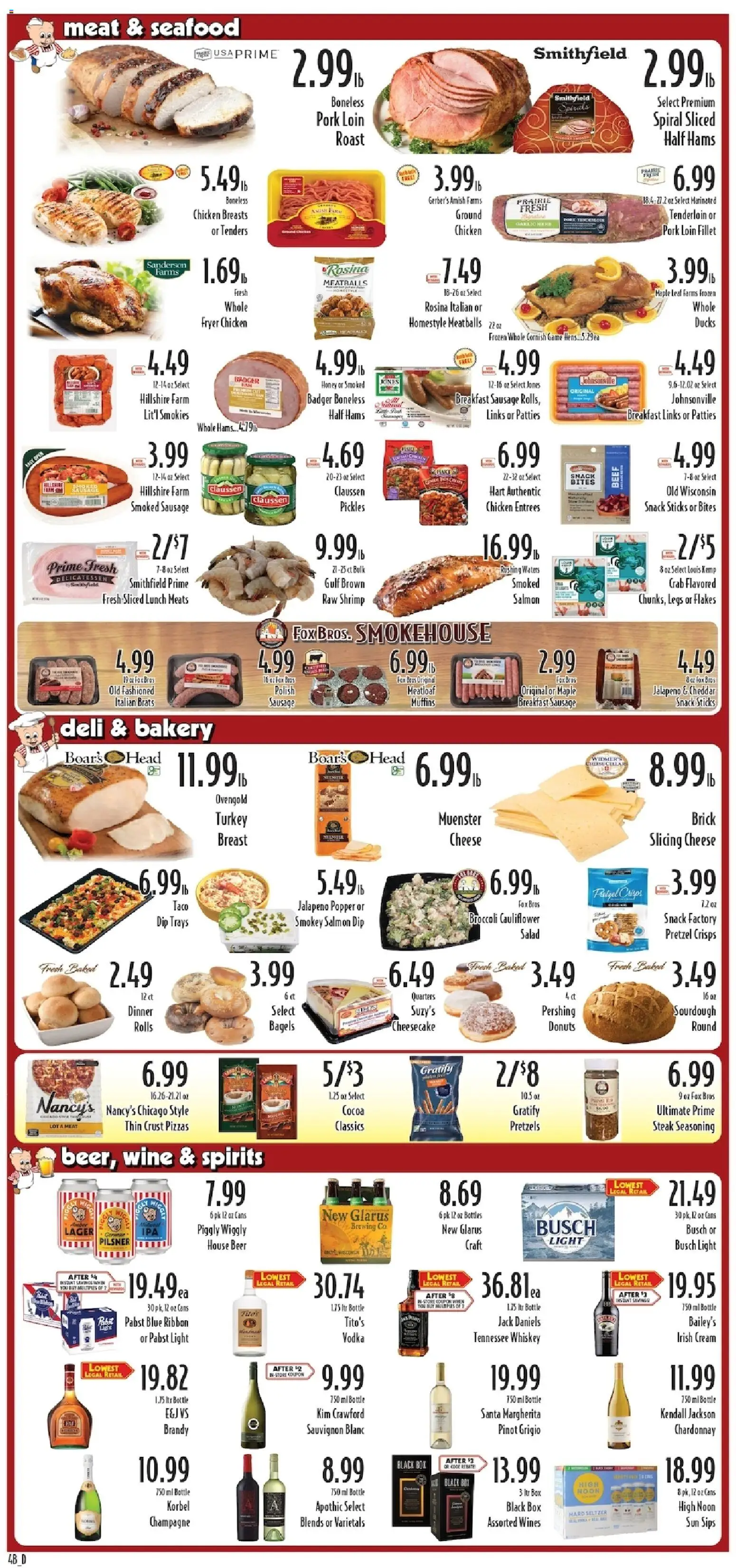 Piggly Wiggly Weekly Ad - valid from 17.12.2025 | Page: 6 | Products: Box, Wine, Salad, Sausage