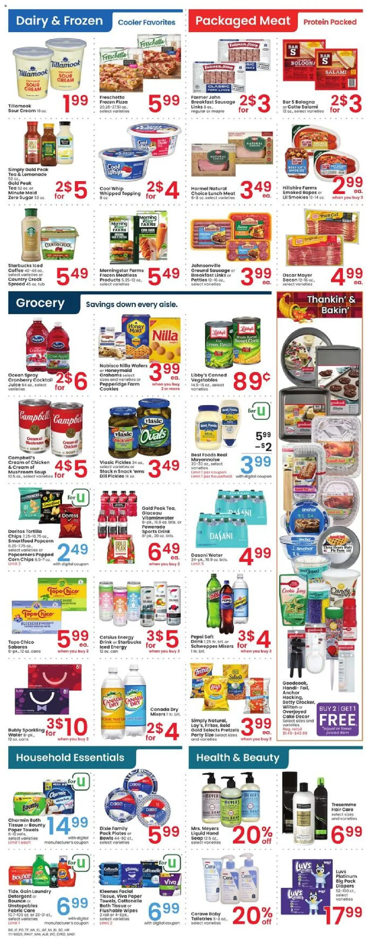Albertsons Weekly Ad - valid from 19.11.2025 | Page: 3 | Products: Corn, Soap, Detergent, Sugar