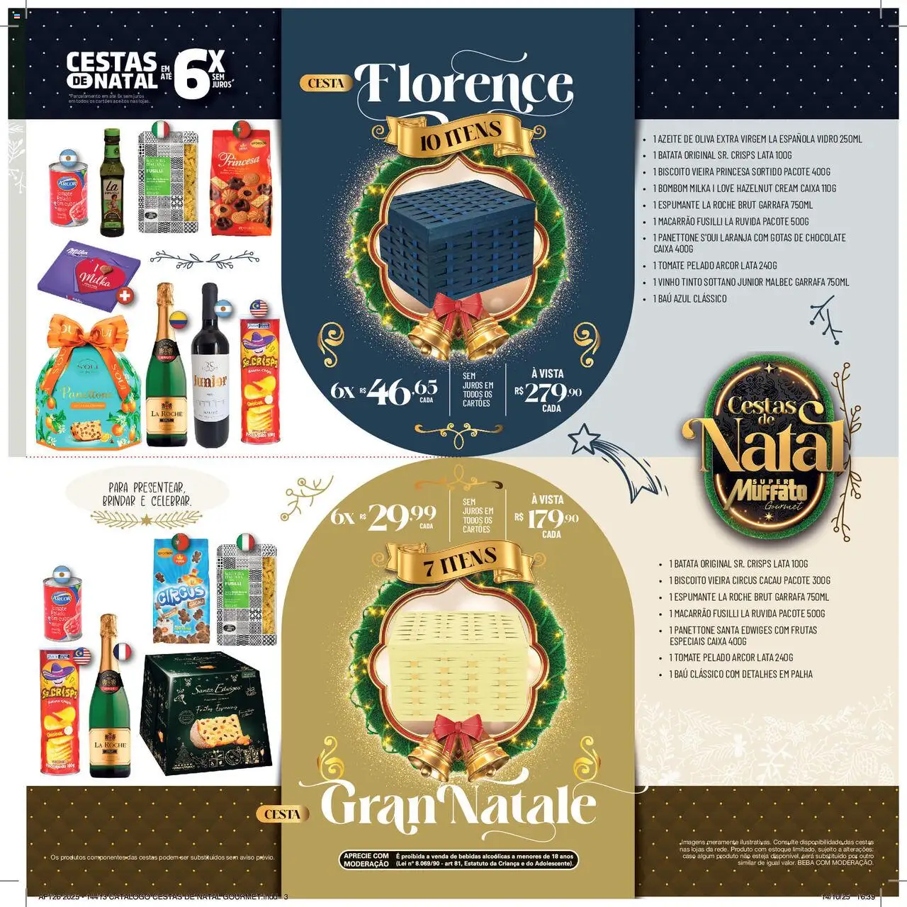 Super Muffato Folheto - válido de 13.10.2025 | Página: 3 | Produtos: Biscoito, Panettone, Caixa, Vinho