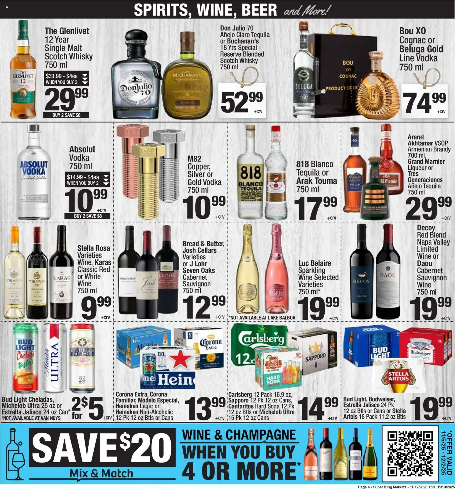 Super King - Weekly Ad - valid from 19.11.2025 | Page: 5 | Products: Bread, Wine, Beer, Vodka