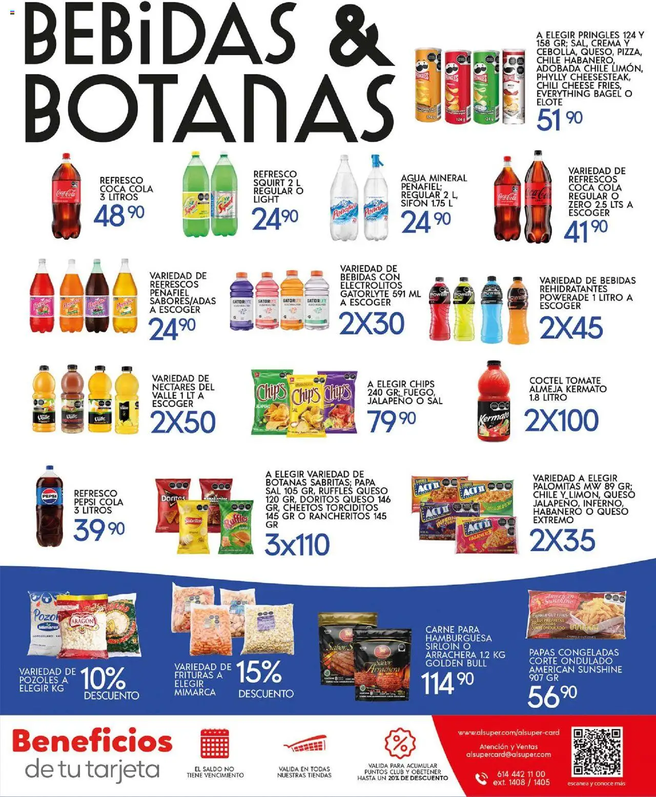 Nuevas ofertas de Alsuper válidas en toda la República Mexicana desde el 19.09.2025. ¡Encuentra las mejores ofertas en Alsuper - Folleto Chihuahua Capital! | Página: 7 | Productos: Papa, Refresco, Crema, Queso