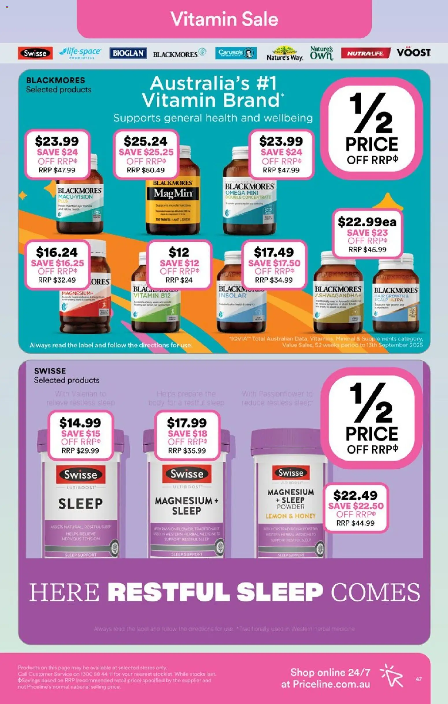 Priceline Pharmacy catalogue - valid from 10.12.2025 | Page: 47 | Products: Powder, Honey, Lemon, Vitamin