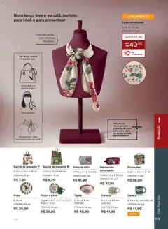 Natura Folheto - válido de 28.07.2025 | Página: 133 | Produtos: Pó, Lenço, Necessaire, Caneca