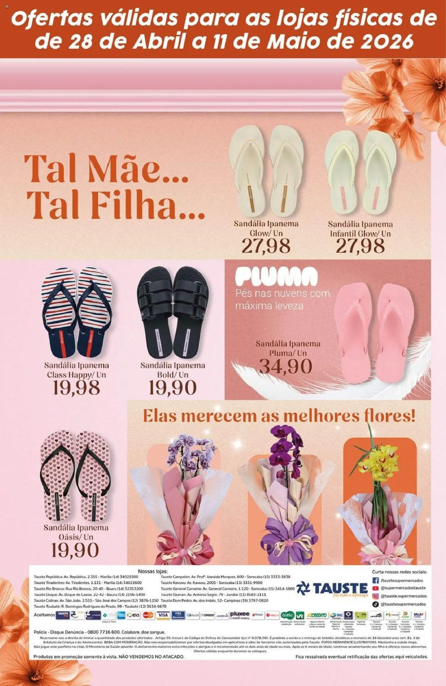 Tauste Folheto - válido de 28.04.2026 | Página: 8 | Produtos: Maiô, Flores