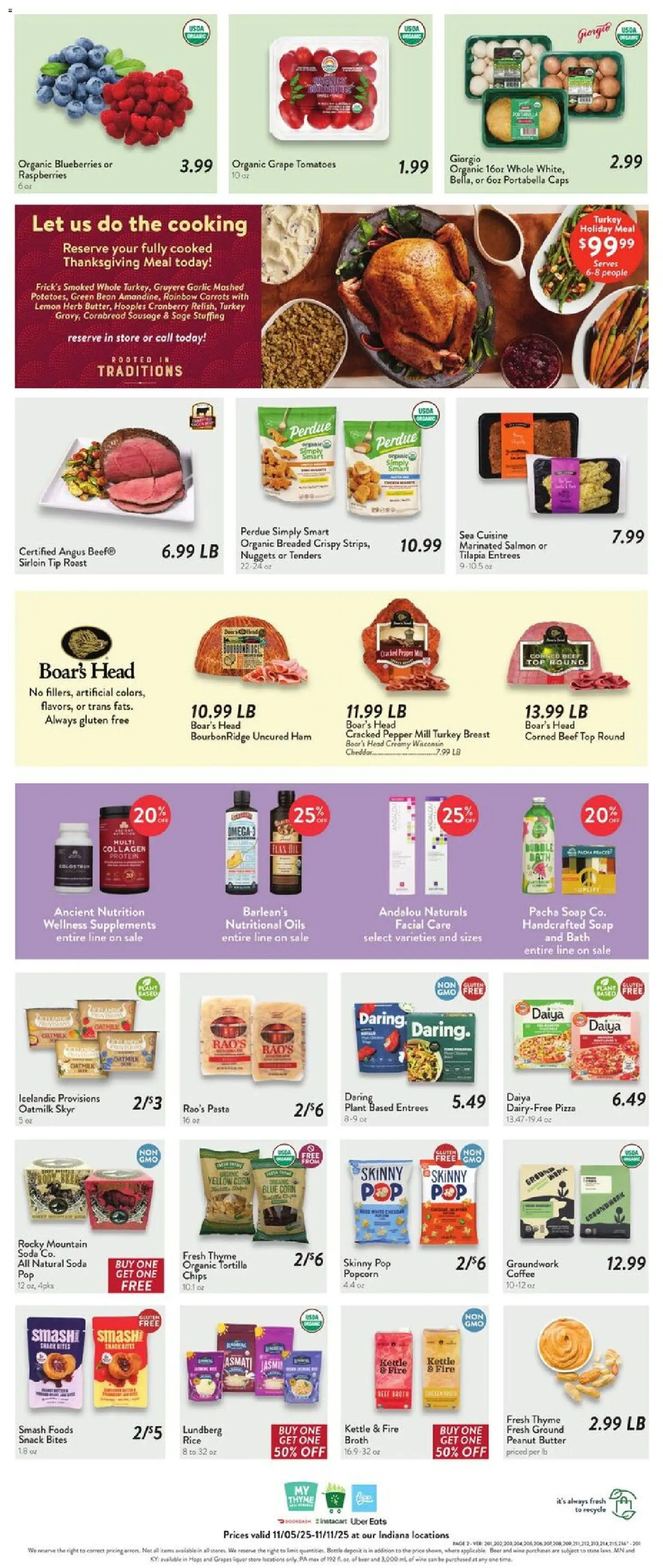 Fresh Thyme Weekly Ad - IN - valid from 05.11.2025 | Page: 5 | Products: Coffee, Ham, Rice, Kettle