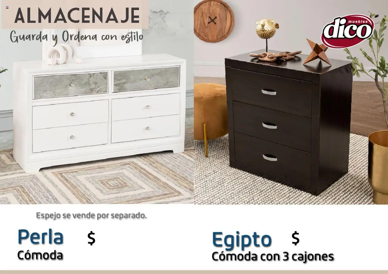 Nuevas ofertas de Muebles Dico válidas en toda la República Mexicana desde el 12.02.2025. ¡Encuentra las mejores ofertas en Muebles Dico catálogo Almacenaje! | Página: 31 | Productos: Espejo
