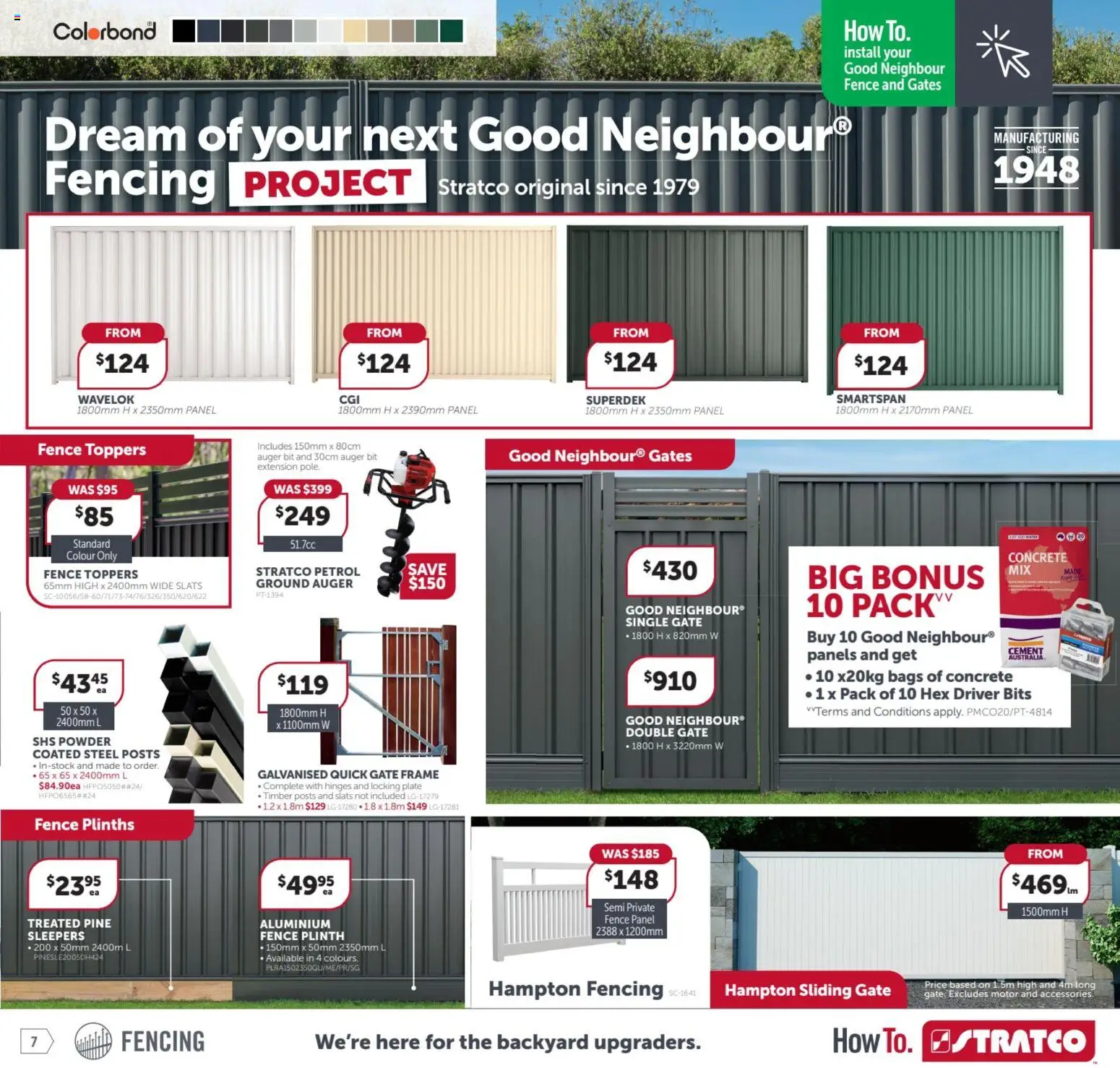 Stratco catalogue - valid from 12.12.2025 | Page: 7 | Products: Fence, Gate, Powder