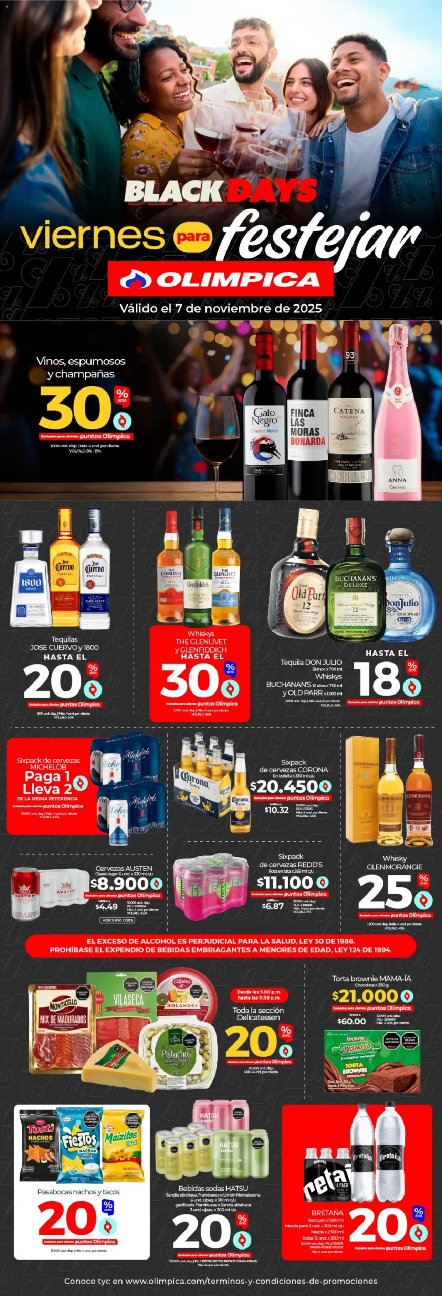 Olímpica revista - valida desde el 07.11.2025 | Página: 1 | Productos: Whisky, Soda, Limón, Tintura