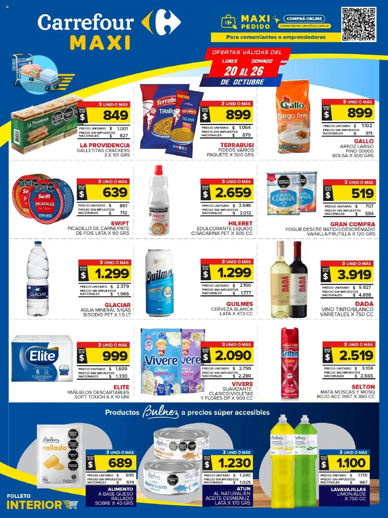 Carrefour Maxi catálogo - Jujuy │ válido desde el 20.10.2025 | Página: 1 | Productos: Mata moscas, Atún, Agua, Picadillo
