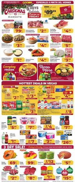 Preview of Cardenas weekly ads valid from 28.11.2025