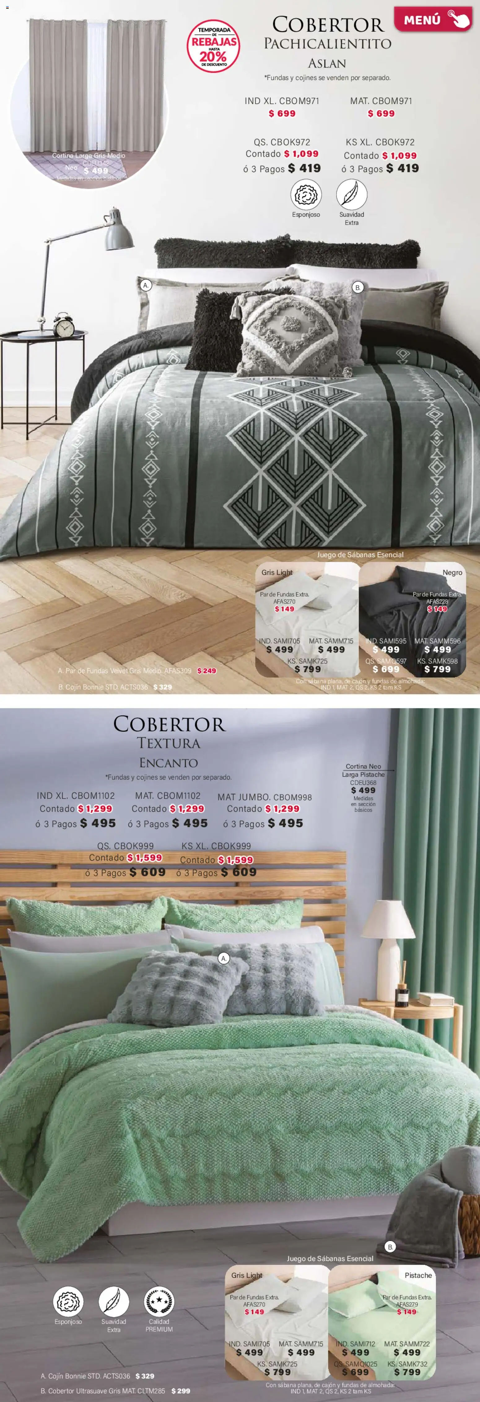 ¡El último » catálogo de Colchas Concord para Abril « está aquí! Descubre las SUPER OFERTAS. | México