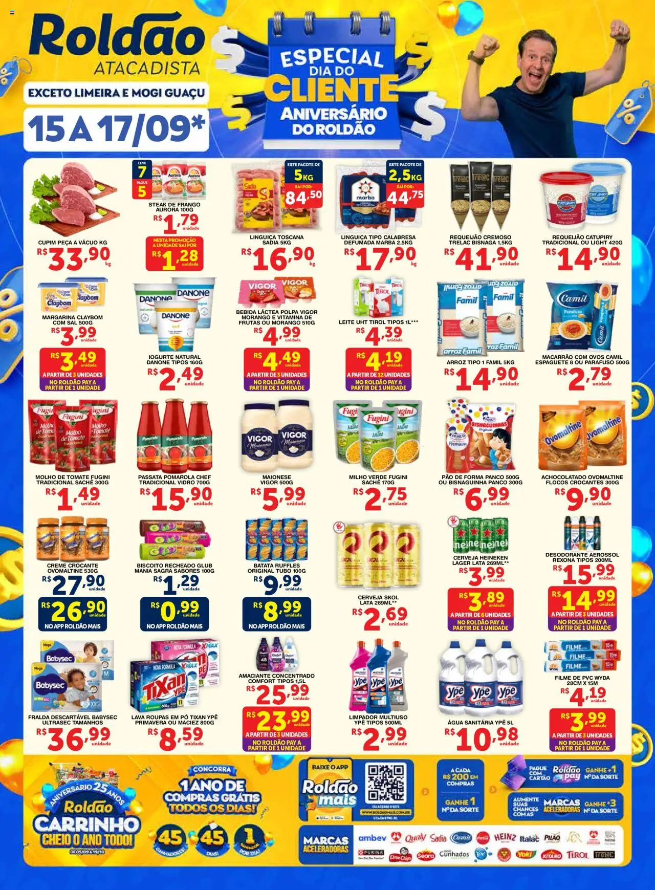 Roldão Folheto - válido de 15.09.2025 | Página: 1 | Produtos: Desodorante, Molho de tomate, Macarrão, Batata