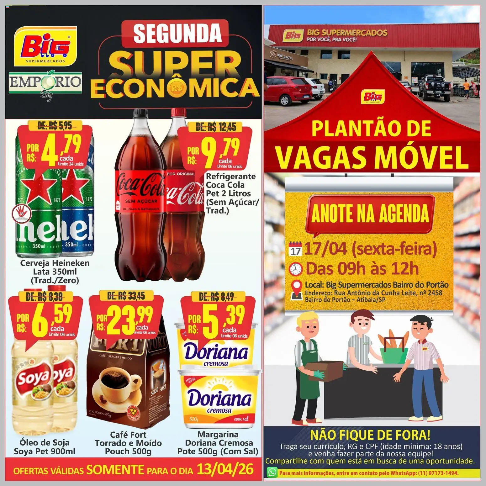 Big Supermercados Folheto - válido de 13.04.2026 | Página: 1